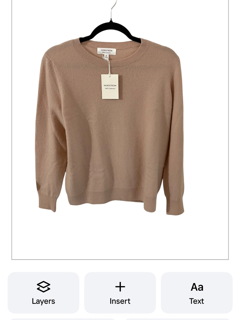 Nordstrom 100% Cashmere Crewneck Sweater